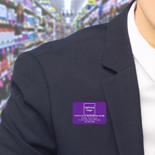 Porte-nom Balise de nom du rectangle pourpre de marque comme