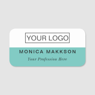 Porte-nom Balise de nom en plastique Balise magnétique ou br