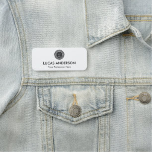 Porte-nom Balise de nom en plastique Balise magnétique ou br