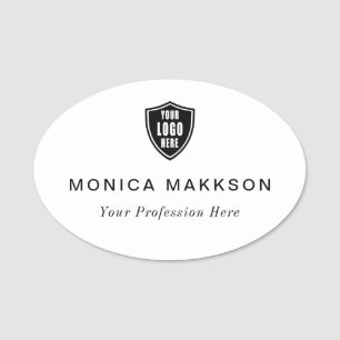 Porte-nom Balise de nom en plastique Balise magnétique ou br