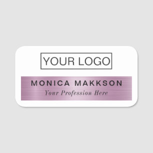 Porte-nom Balise de nom en plastique Balise magnétique ou br