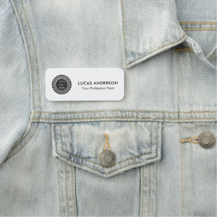 Porte-nom Balise de nom en plastique Balise magnétique ou br