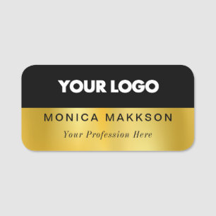 Porte-nom Balise de nom en plastique Balise magnétique ou br