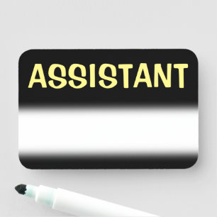 Porte-nom Balise de nom gras "ASSISTANT"