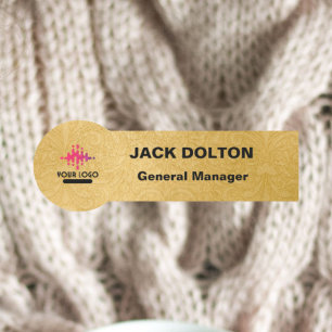 Porte-nom Balise de nom métallique personnalisable pour les