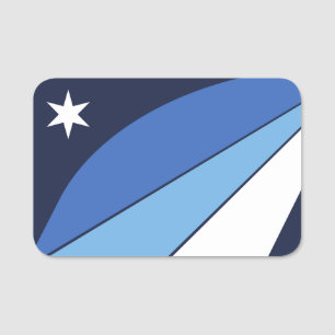 Porte-nom Balise de nom patriotique avec drapeau de Columbia