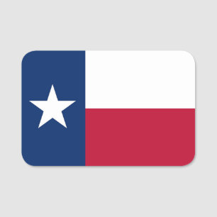 Porte-nom Balise de nom patriotique avec drapeau du Texas