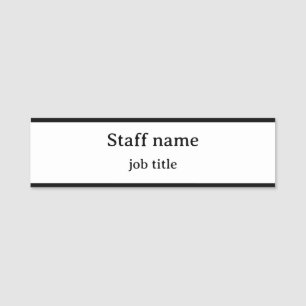 Porte-nom Balise de nom personnalisable pour le travail