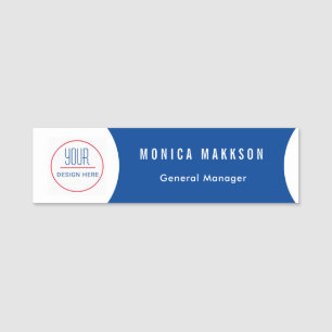 Porte-nom Balise Nom de l'employé du logo d'entreprise perso