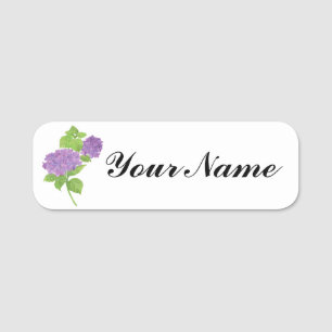 Porte-nom Balise Nom de l'Hydrangée violette