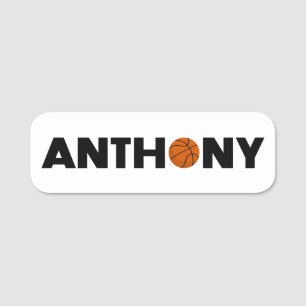 Porte-nom Balise Nom du basket-ball Anthony
