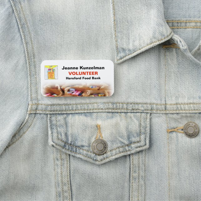 Porte-nom Balise Nom du logo de l'organisation (En situation)