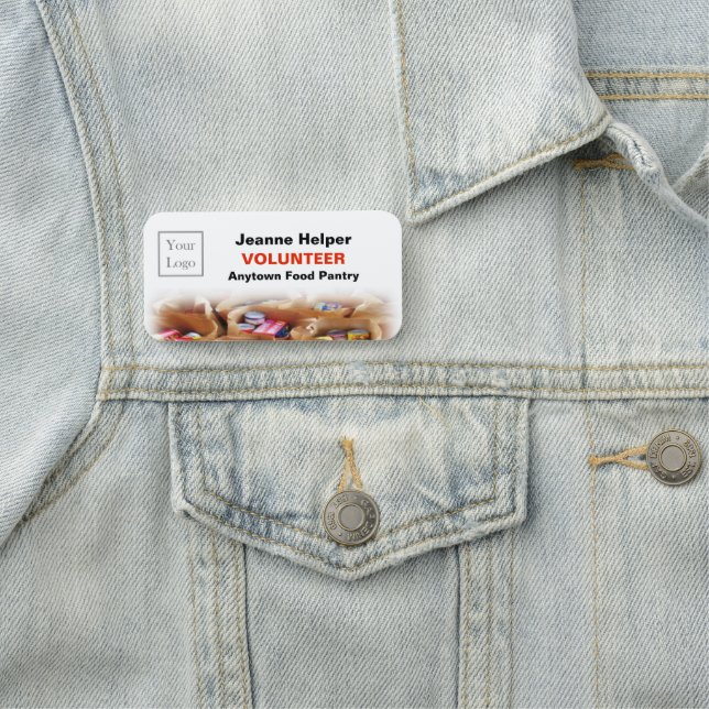 Porte-nom Balise Nom du logo de l'organisation ou de l'organ (En situation)