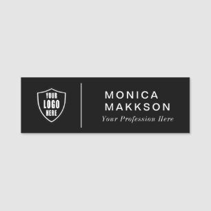 Porte-nom Balise Nom, Logo Et Nom Moderne