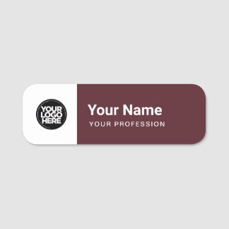 Porte-nom Balise ou magnétique avec logo