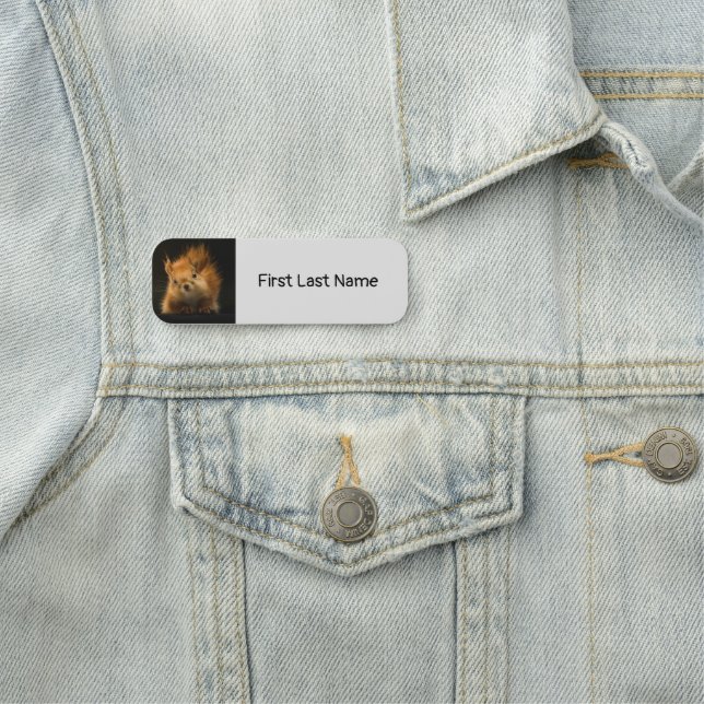 Porte-nom Balise Personnaliser le nom de l'animal d'écureuil (En situation)