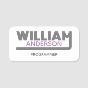 Porte-nom Balise William Name