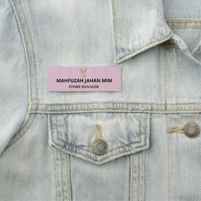 Porte-nom Balises de nom magnétique et insignes d'événement  (En situation)