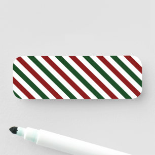 Porte-nom Bandes de Noël personnalisables
