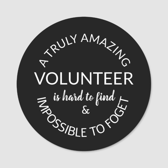 Porte-nom Bénévole merci (Devant)