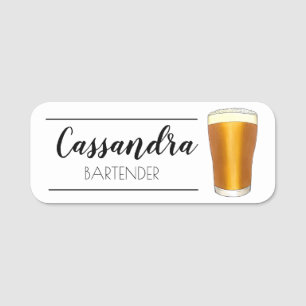 Porte-nom Bière Verre Pint Ale Lager Bar Pub Boisson Boisson