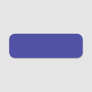 Porte-nom Bleu (pigment) (couleur solide)