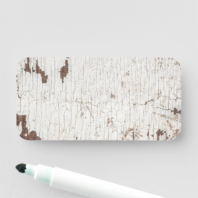 Porte-nom Bois blanc de Vintage (En situation)