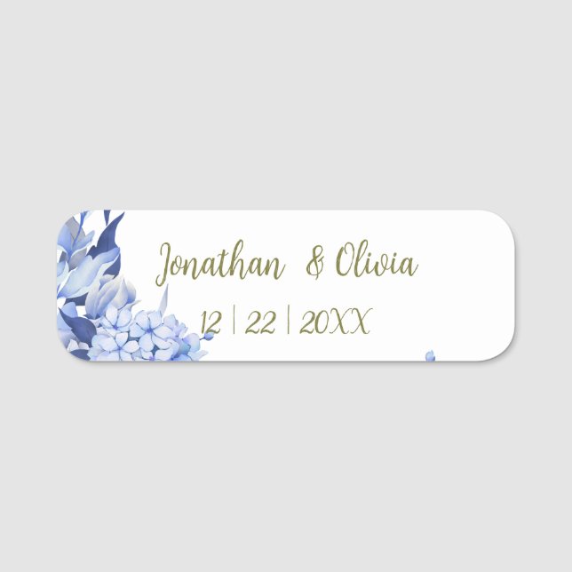 Porte-nom Bouquet floral blooming garden (Devant)