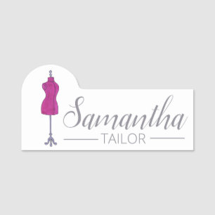Porte-nom Boutique de couture sur mesure Dressform Mannequin