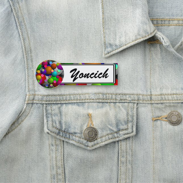 Porte-nom Bulles par Kenneth Yoncich (En situation)