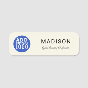 Porte-nom Business Logo Tradeshow Rep Company Employé