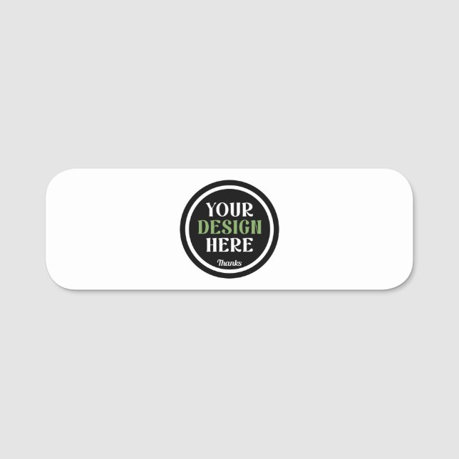 Porte-nom Cadeaux d'appréciation d'employé de société à logo (Devant)