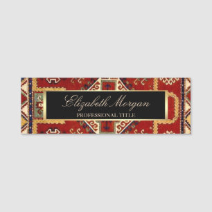 Porte-nom Cadre de tapis antique