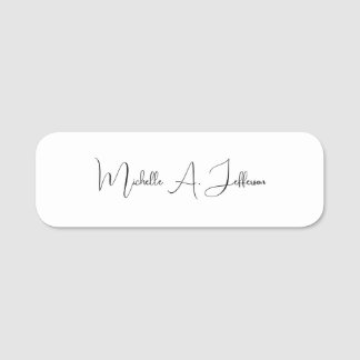 Porte-nom Calligraphie Cute Créative tendance personnalisée