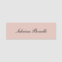 Calligraphie Élégante Plaine Simple Rose Couleur o