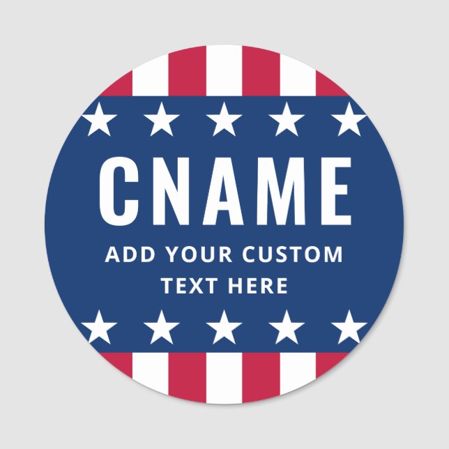 Porte-nom Candidate name slogan political election campaign (Devant)