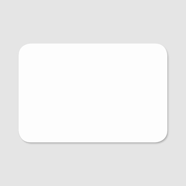 Porte-nom Carte de visite en plastique blanc 3" X 2" (Devant)