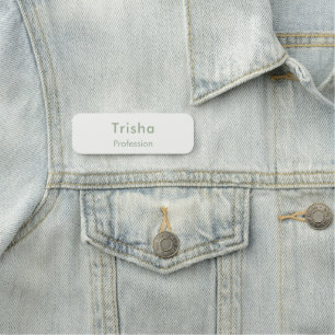 Porte-nom Carte d'identité employé personnalisée écriture mo