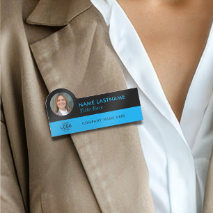 Porte-nom Carte d'identité photo personnalisée Logo Ciel mod