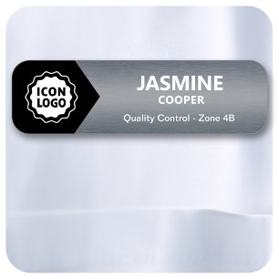 Porte-nom Carte d'identité professionnelle Chevron Charbon n
