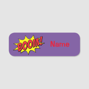 Porte-nom Cartoon Boom Thunder_Cove