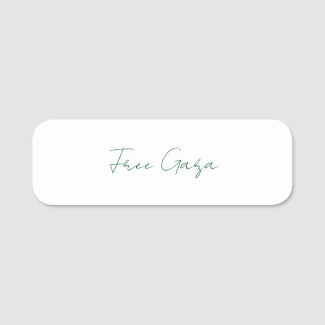 Porte-nom "Ce chariot est très beau" (Devant)