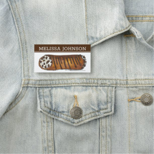 Porte-nom Chef pâtisserie de boulangerie italienne Chocolat