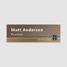 Chic Moderne Photo de Logo Qrcode Marron pour Entr