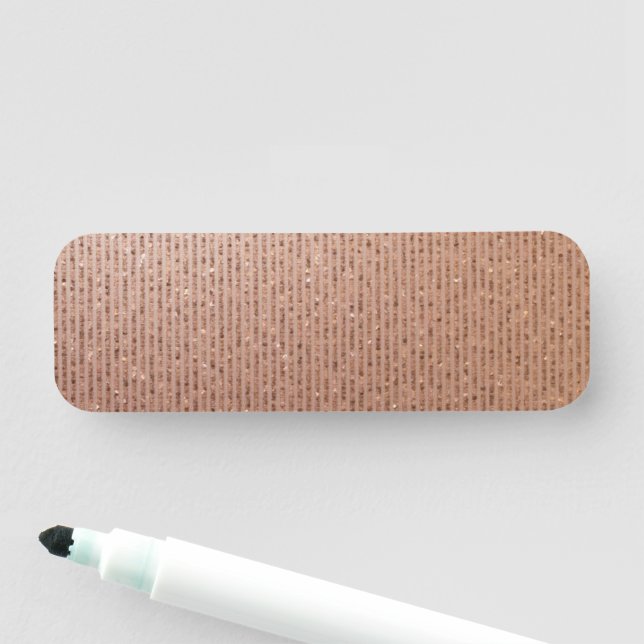 Porte-nom Classe Élégant Paillettes Dorées (En situation)
