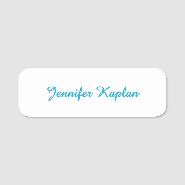 Porte-nom Classical Handwriting Minimalist Professional (Devant)