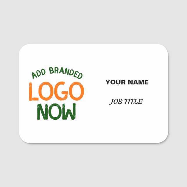 PORTE-NOM CLIENT SIMPLE CONTEMPORAIN PROPRE BLANC MODE (Devant)