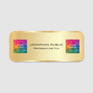 Porte-nom Clients Logo d'entreprise Photo d'employé ici