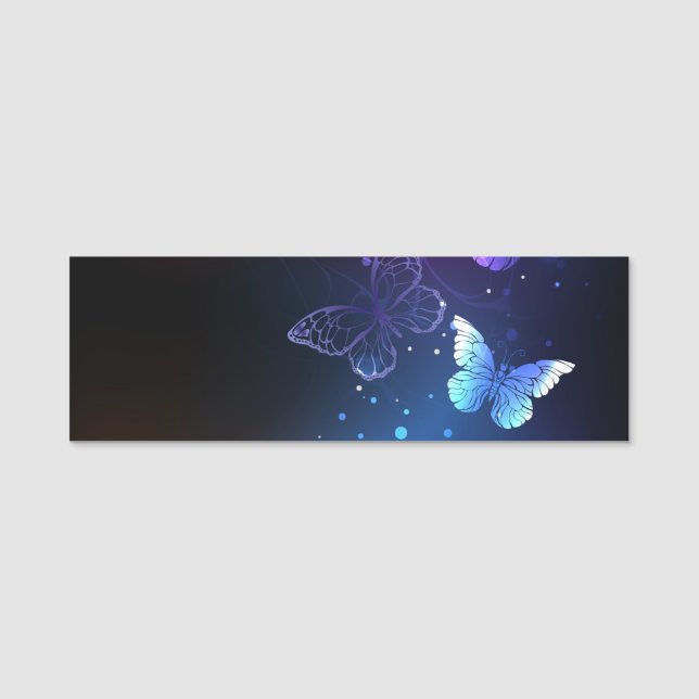 Porte-nom Clowing Night Butterflies (Devant)