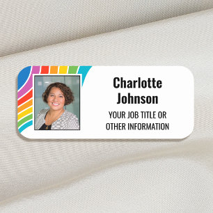 Porte-nom Code photo couleur personnalisée de l'employé Vagu